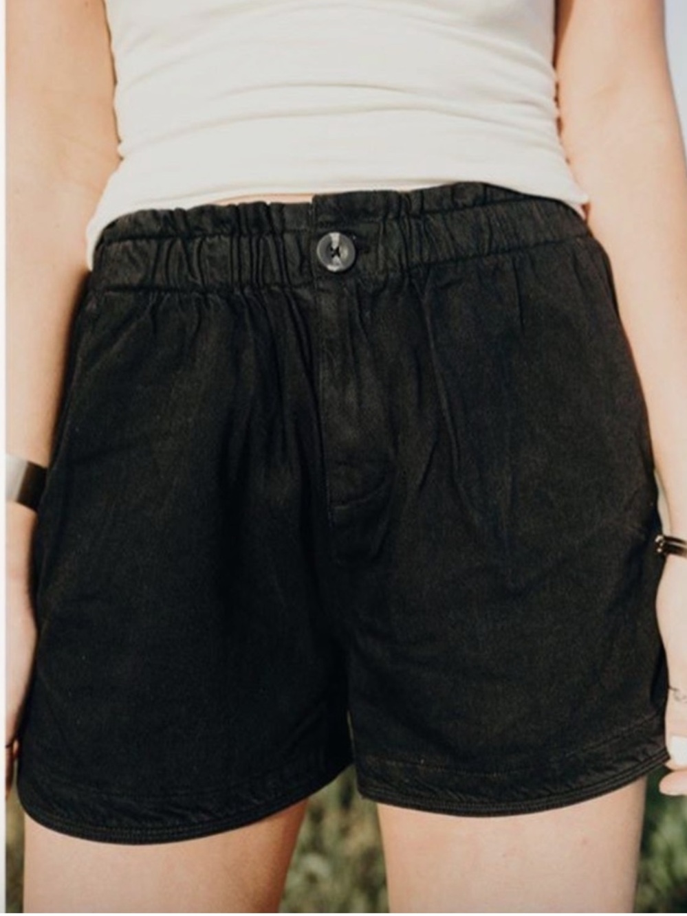 Carly Jean Los Angeles Lucas organic cotton Shorts medium black